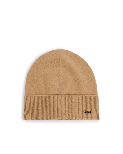 Boss Natural Beanie Hat