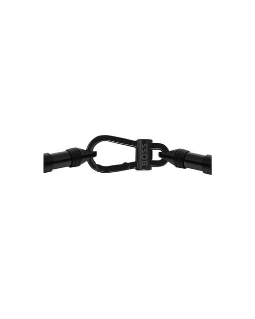 Boss Black Bracelet For A Sophisticated Finish for men