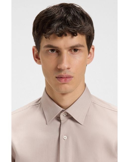 Boss Natural Beige Men's Shirts Size 15 for men