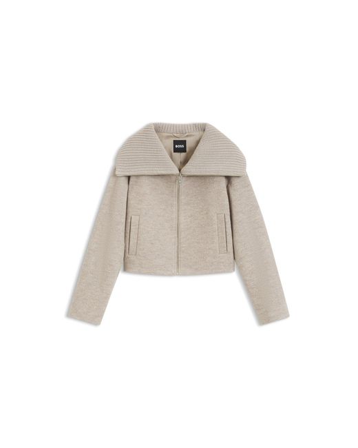 Boss Natural Zip-Front Jacket