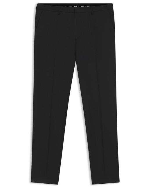 Boss Extra Slim-Fit Hose Aus Schurwoll-Serge in Black für Herren