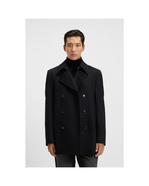 Boss Black Slim-Fit Peacoat for men
