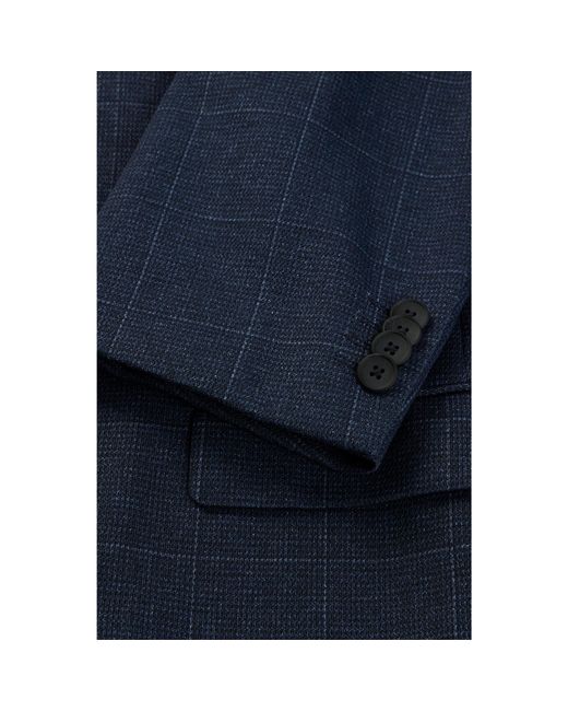 HUGO Blue Slim-Fit Three-Piece Suit for men