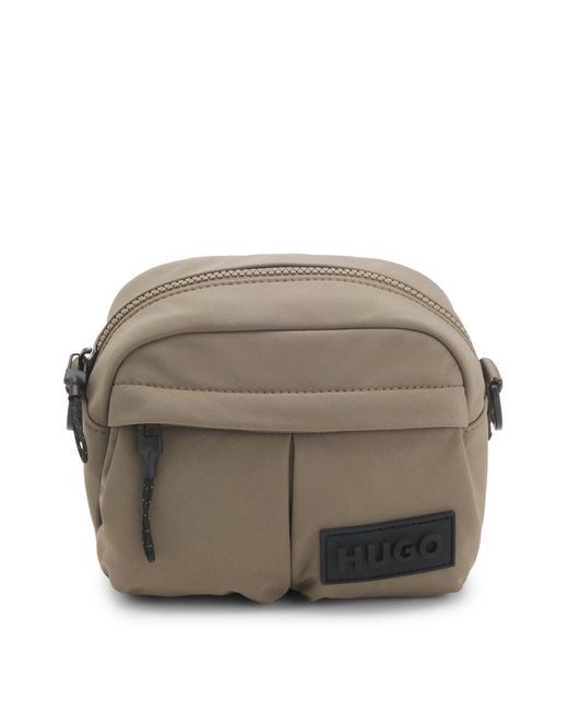 HUGO Crossbodytas Met Rubberen 3D-Logopatch in het Gray voor heren