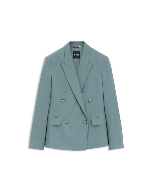 Boss Blue Regular-Fit Blazer