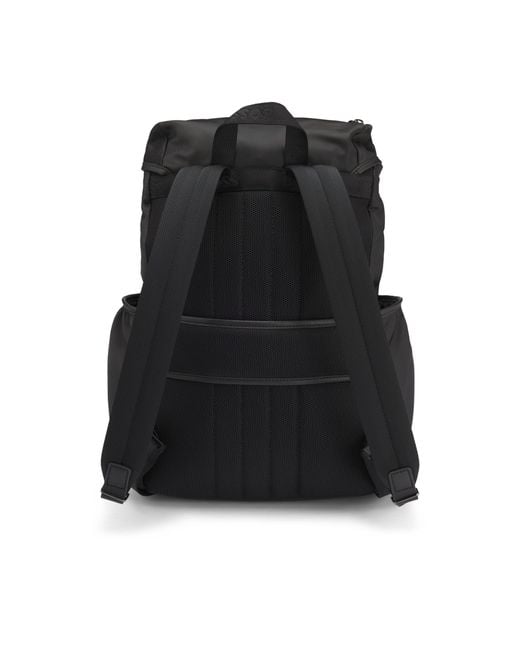 Boss Black Twill Backpack With Double B Monogram for men