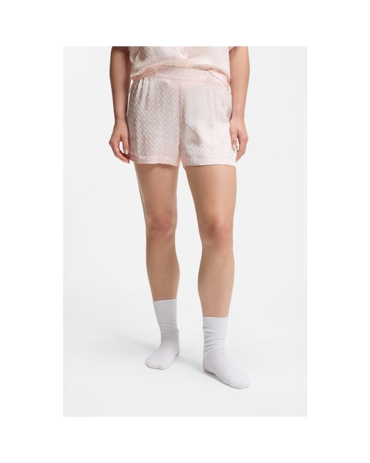 Boss White Pyjama Shorts