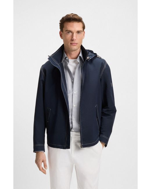 Boss Dark Blue Men's Casual Jackets Size 46r for men