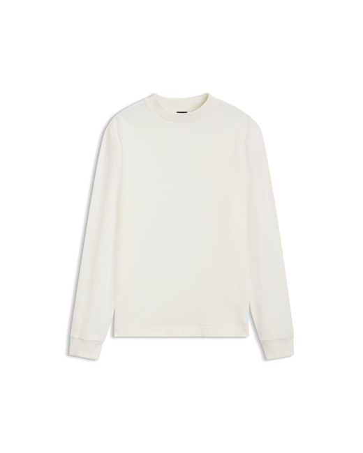 Boss White Long-Sleeved T-Shirt for men