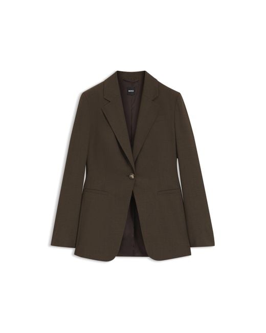Boss Natural Single-Breasted Blazer