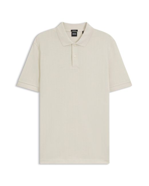 Boss Natural White Men's Polo Shirts Size M for men