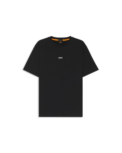 Boss Black Relaxed-Fit T-Shirt With A Layered Logo Print for men