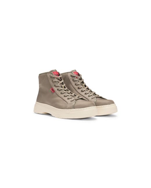 HUGO Natural Structured High-Top Boots With Eva Outsole for men
