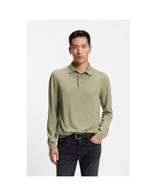 Boss Green Knit Polo for men