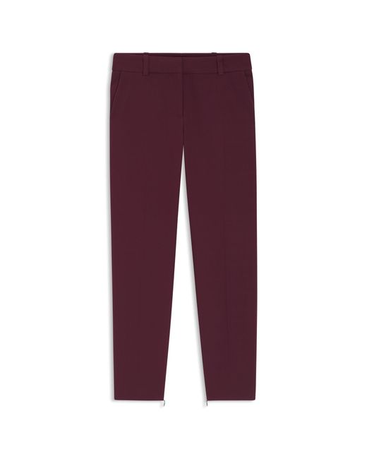HUGO Red Slim-Fit Trousers With Zip Hems