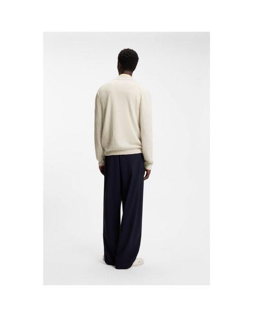 Boss White By Beckham Cardigan for men