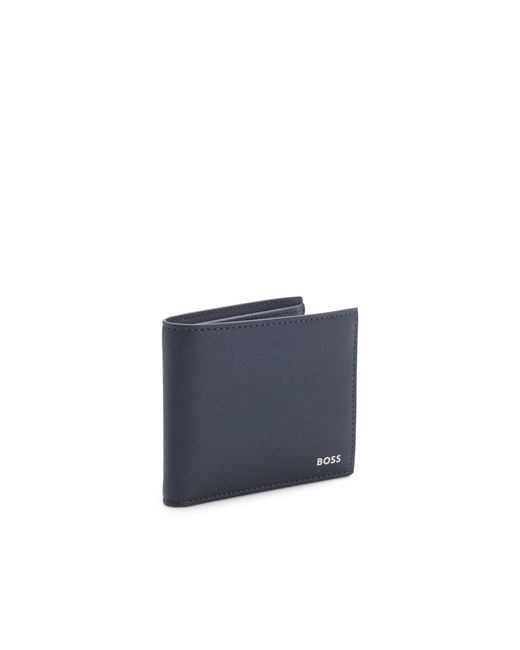 Boss Blue Wallet With-Foil Logo for men