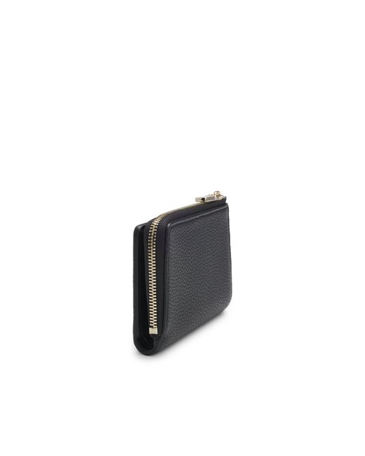 HUGO Black Grained Faux-Leather Wallet With Logo Lettering