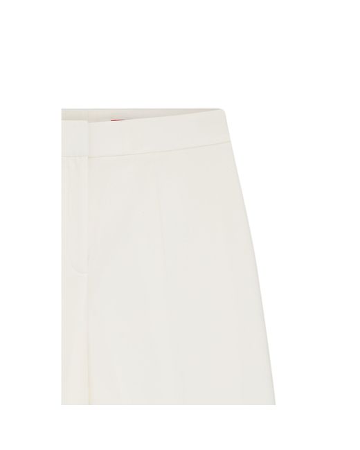 HUGO White Wide-Leg Trousers