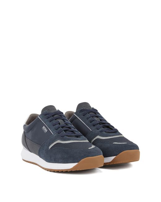 hugo boss navy blue sneakers