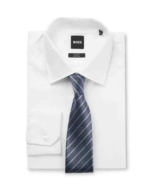 Cravatta di Boss in White da Uomo