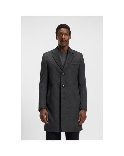 Boss Black Slim-Fit Coat for men