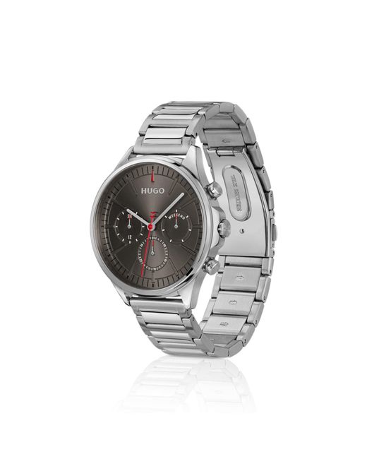 HUGO Metallic Tone Watch With Dial for men