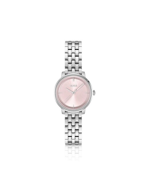 Boss Metallic Dial Watch With Multi-Link Bracelet