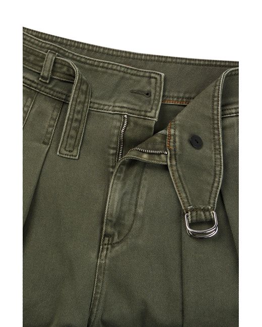 Boss Green Relaxed-fit Trousers In Cotton Twill With Front Pleats