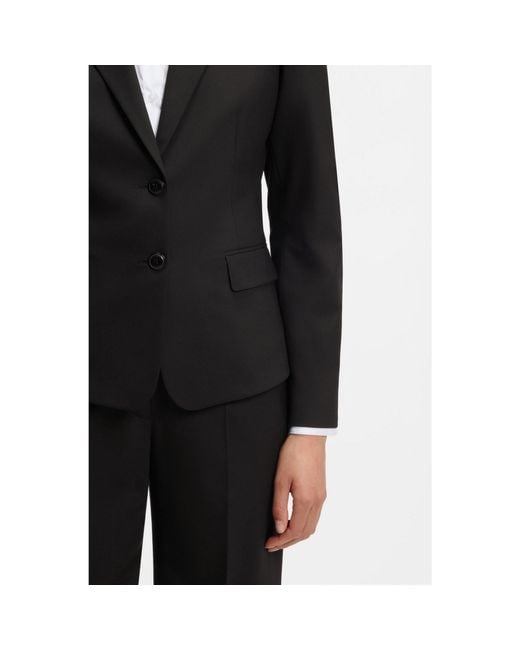 HUGO Black Tailored Single-Button Blazer