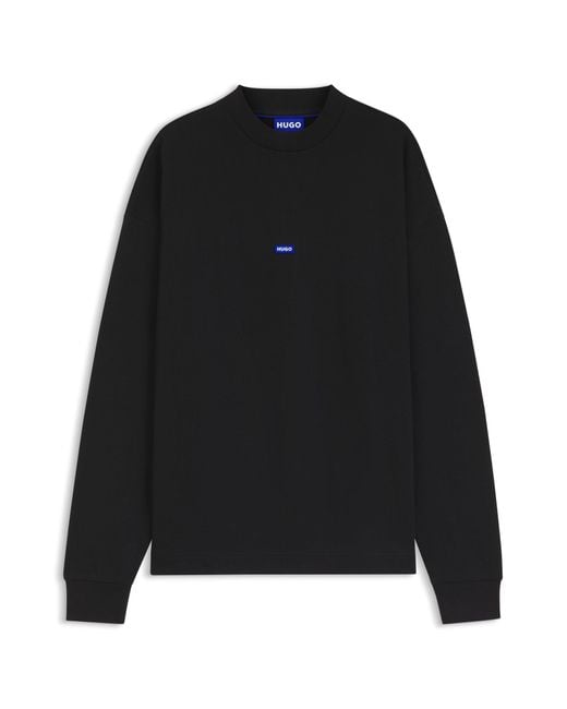 HUGO Sweatshirt Nedro mit Logo-Patch in Black für Herren