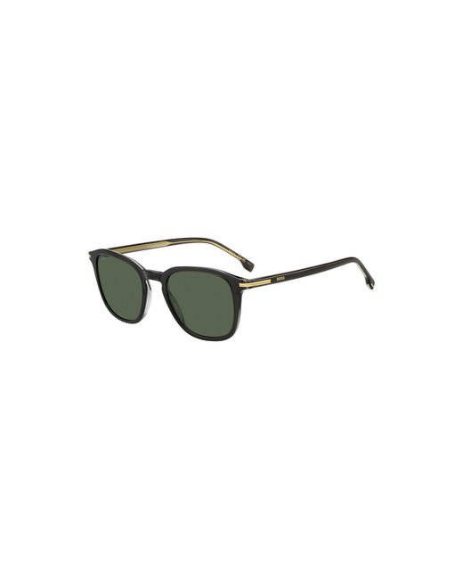 Boss Green Acetate Sunglasses With-Tone Trims for men