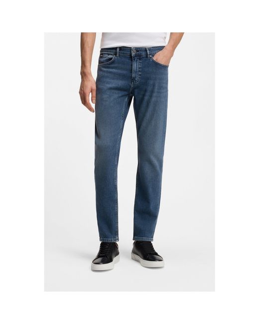 Boss Blue Delaware Slim-Fit Jeans for men