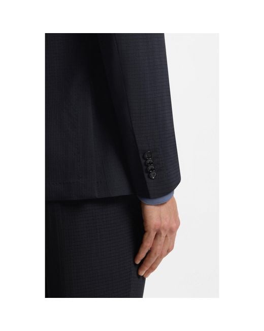 Boss Blue Packable Slim-Fit Blazer for men