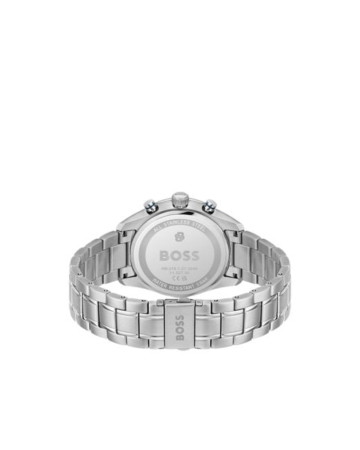 Boss Blue Grand Prix Vitesse-Dial Watch With Integrated Bracelet for men