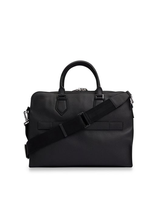BOSS by HUGO BOSS Italianmade Document Case In Grained Leather in Black for Men Lyst