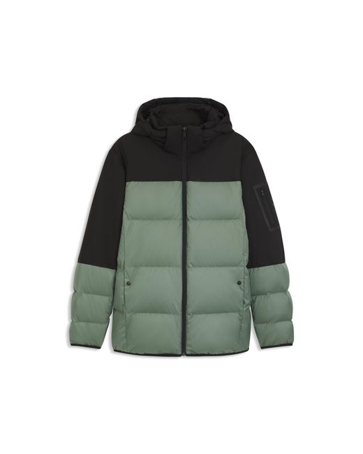 Boss Green Water-Repellent Jacket With Down Filling And Detachable Hood for men