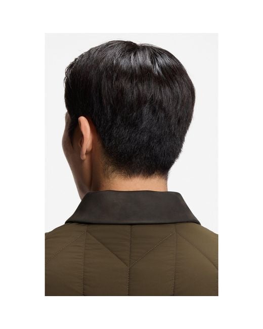 Boss Brown Water-Repellent Jacket With Nubuck Trims for men
