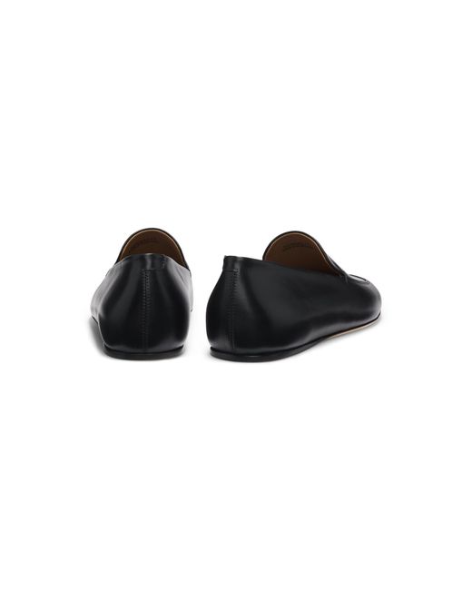 Boss Black Leather Loafers Made