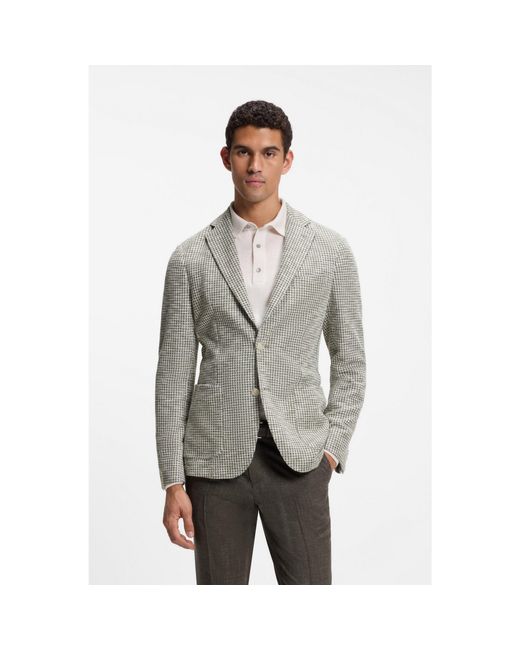 Boss Gray Slim-Fit Jacket for men