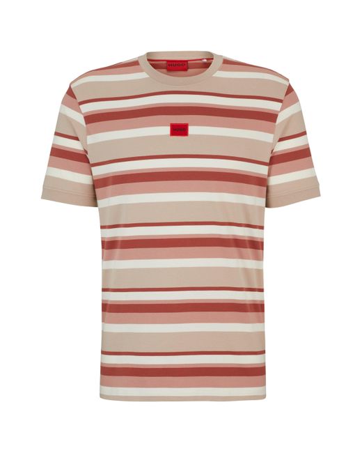 HUGO T-Shirt DIRAGOLINO_S Regular Fit in Multicolor für Herren