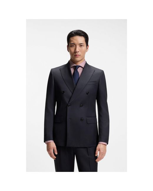 Boss Blue One Slim-Fit Suit Jacket for men