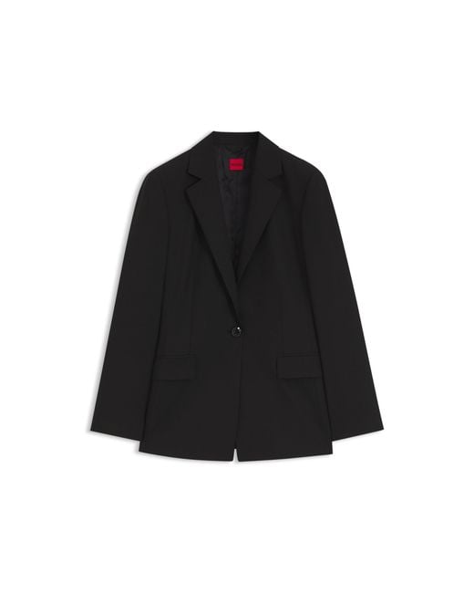 HUGO Black Tailored Single-Button Blazer