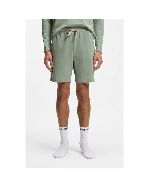 Boss Green Logo-Embroidered Shorts for men