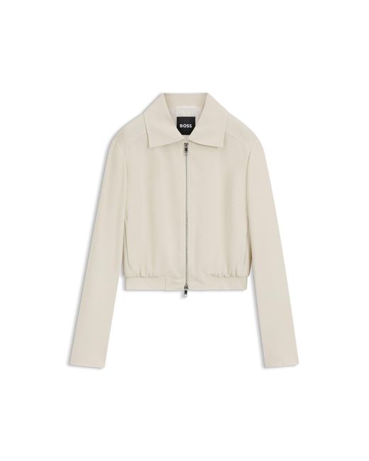 Boss Natural Regular-Fit Zip-Up Jacket