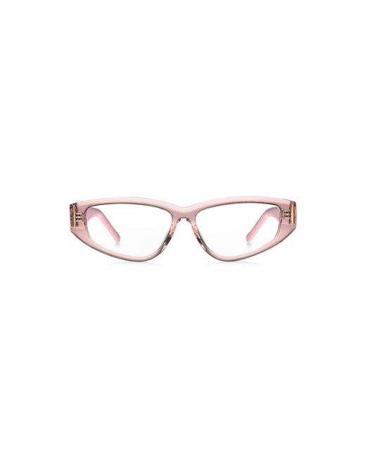 HUGO Pink Acetate Optical Frames With 3D Monogram