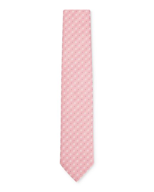 Boss Krawatte aus Seiden-Mix mit Jacquard-Muster in Pink für Herren