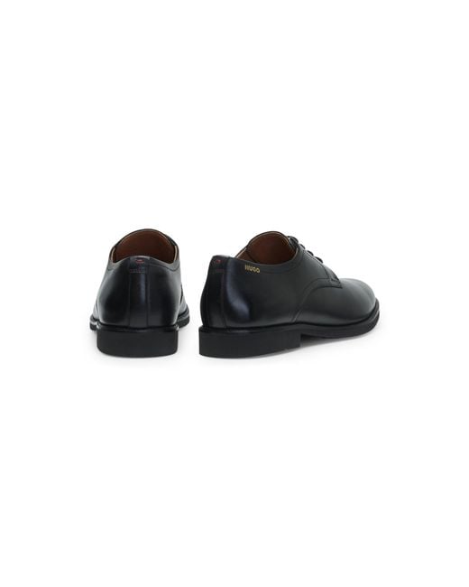 HUGO Black Derby Shoes for men