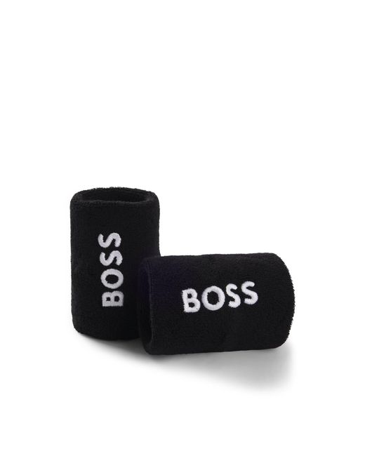 Boss Green Logo-Embroidered Wristband Pair for men