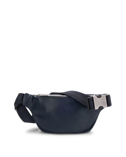 Boss Gürteltasche Aus Kunstleder Mit Strukturierten Details in Blue für Herren